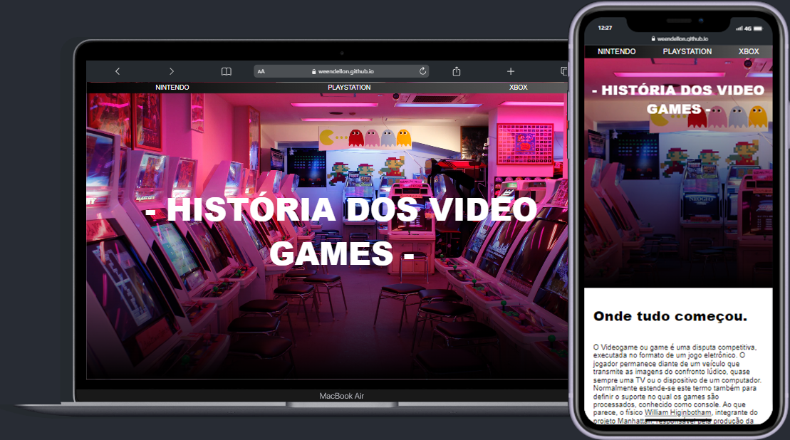 Historia dos Games banner